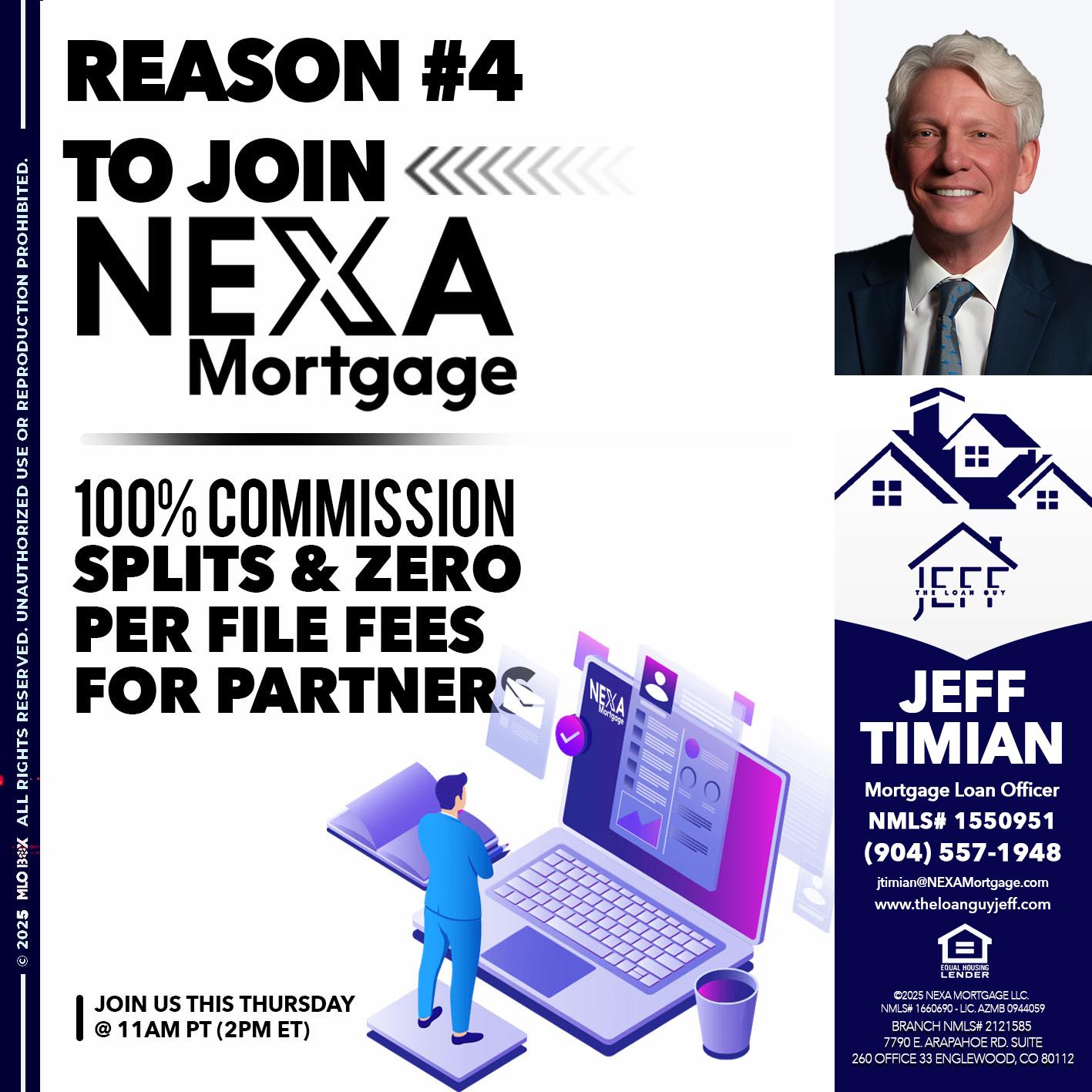 REASON 4 - Jeff Timian -Mortgage Loan Officer