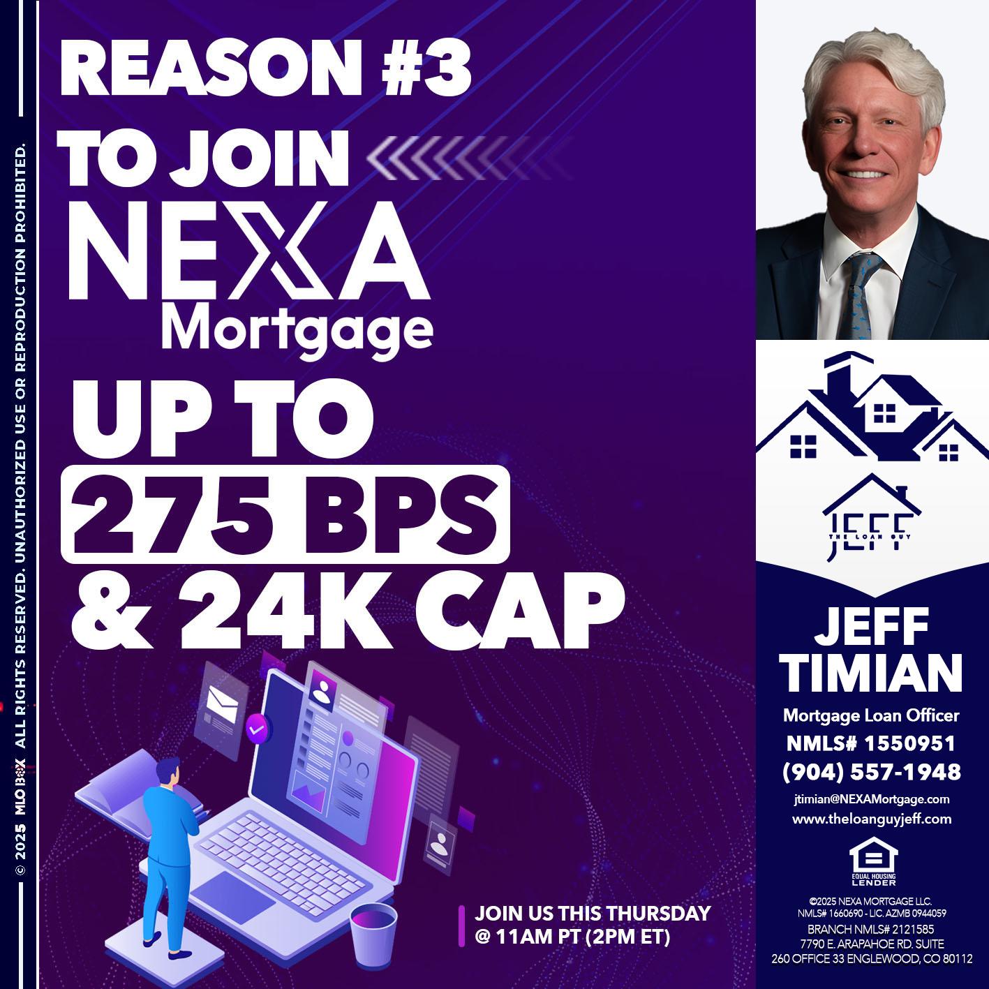 REASON 3 - Jeff Timian -Mortgage Loan Officer