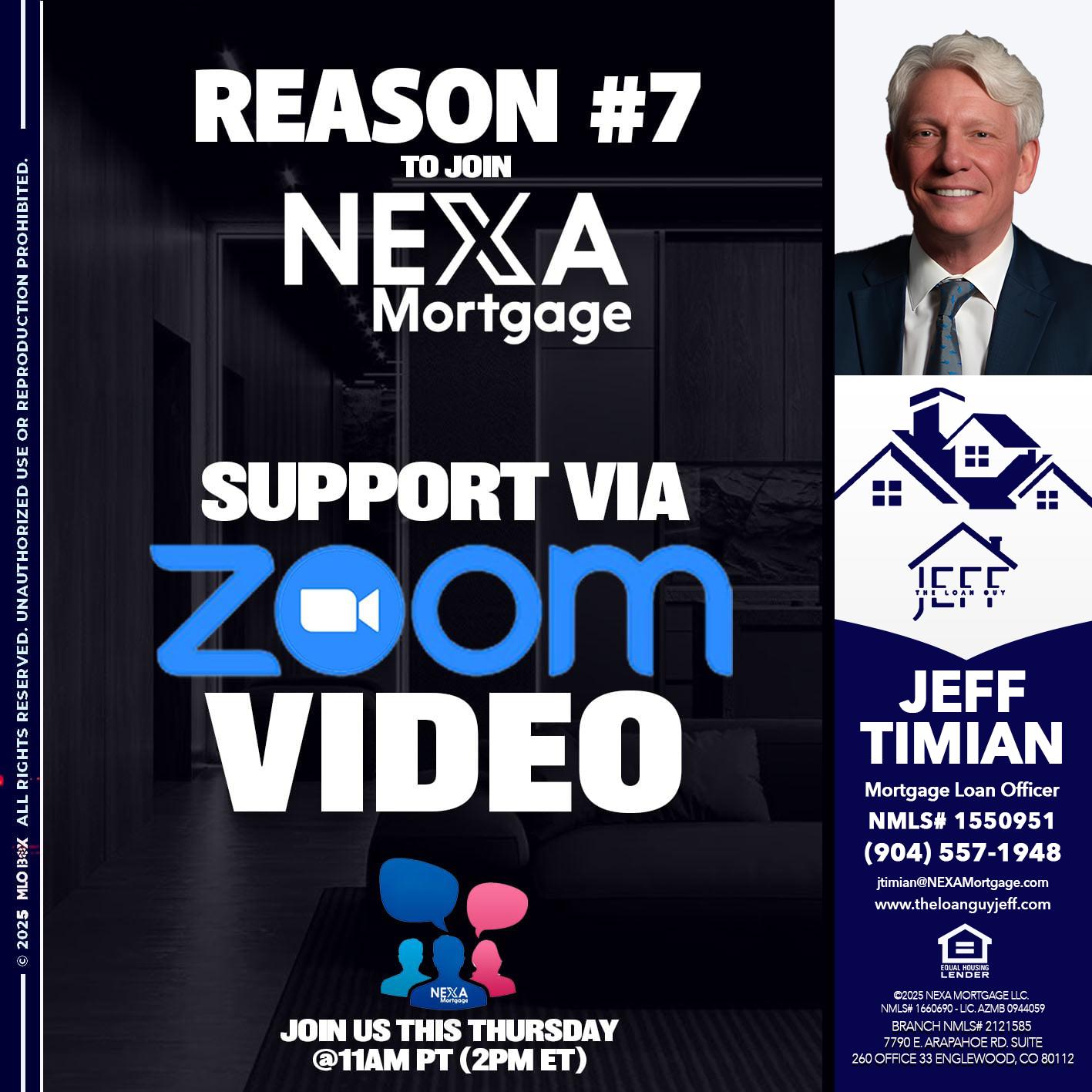 REASON 7 - Jeff Timian -Mortgage Loan Officer