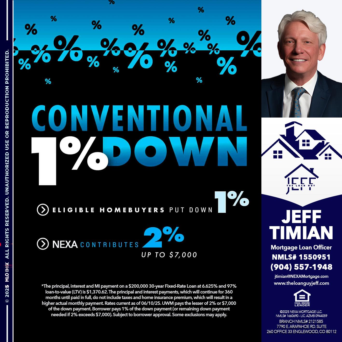 conventional - Jeff Timian -Mortgage Loan Officer