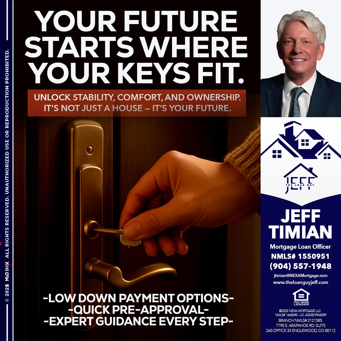 YOUR FUTURE - Jeff Timian -Mortgage Loan Officer