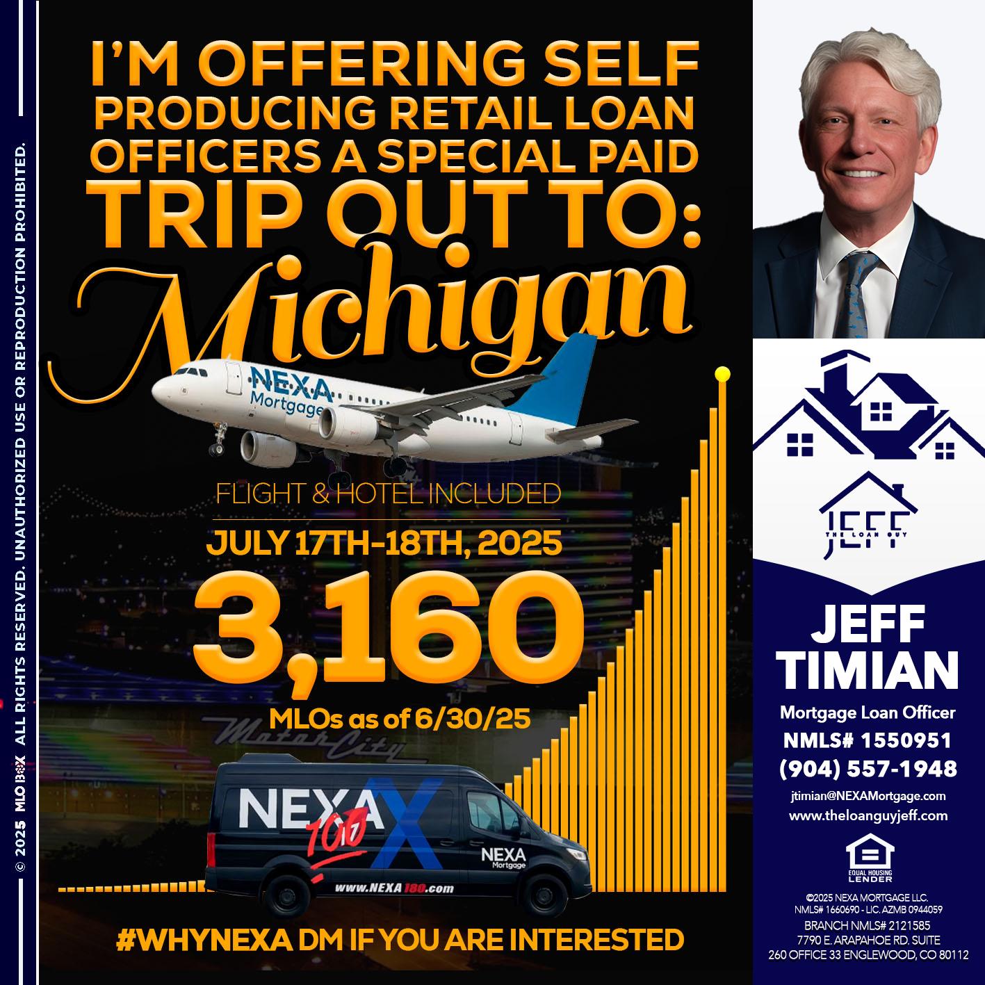 MICHIGAN TRIP - Jeff Timian -Mortgage Loan Officer