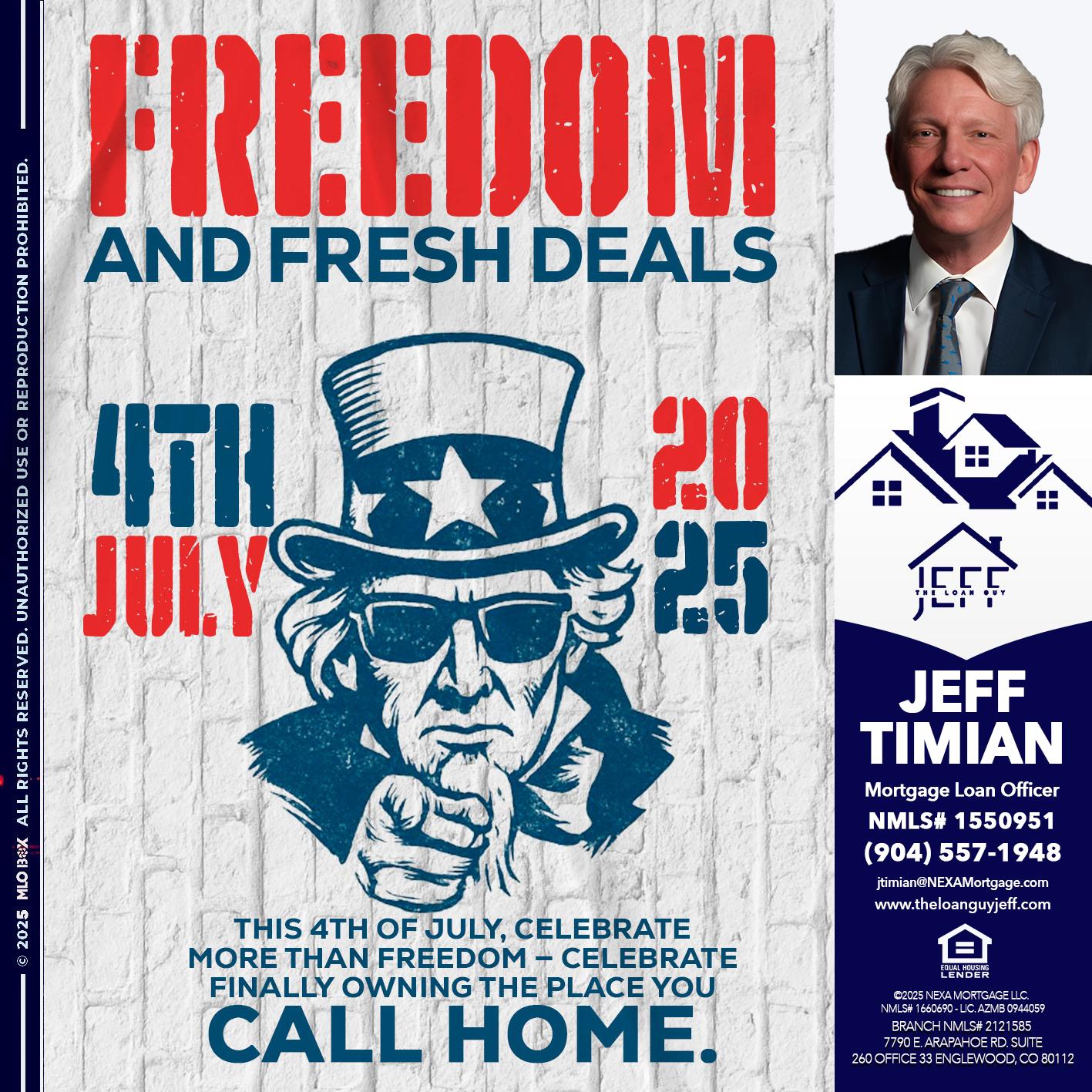 FREEDOM - Jeff Timian -Mortgage Loan Officer