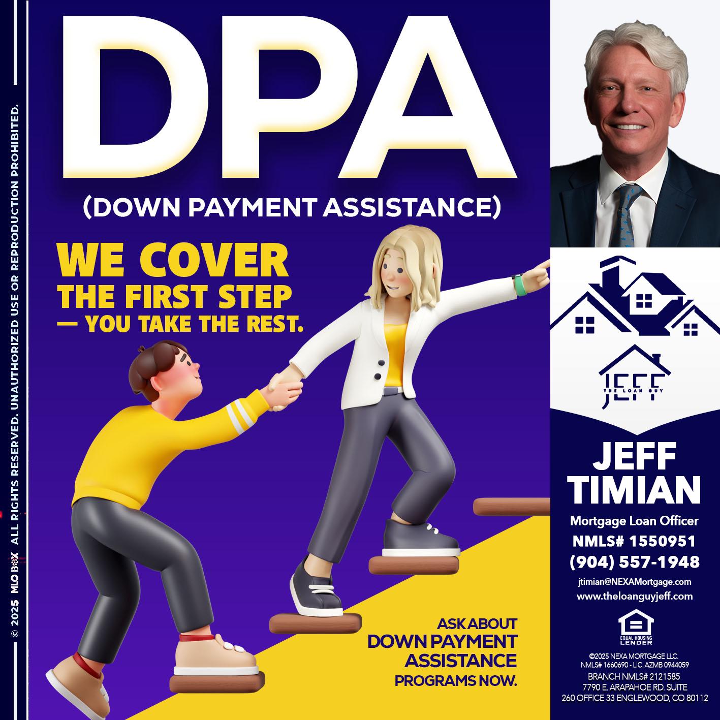 DPA LOANS - Jeff Timian -Mortgage Loan Officer