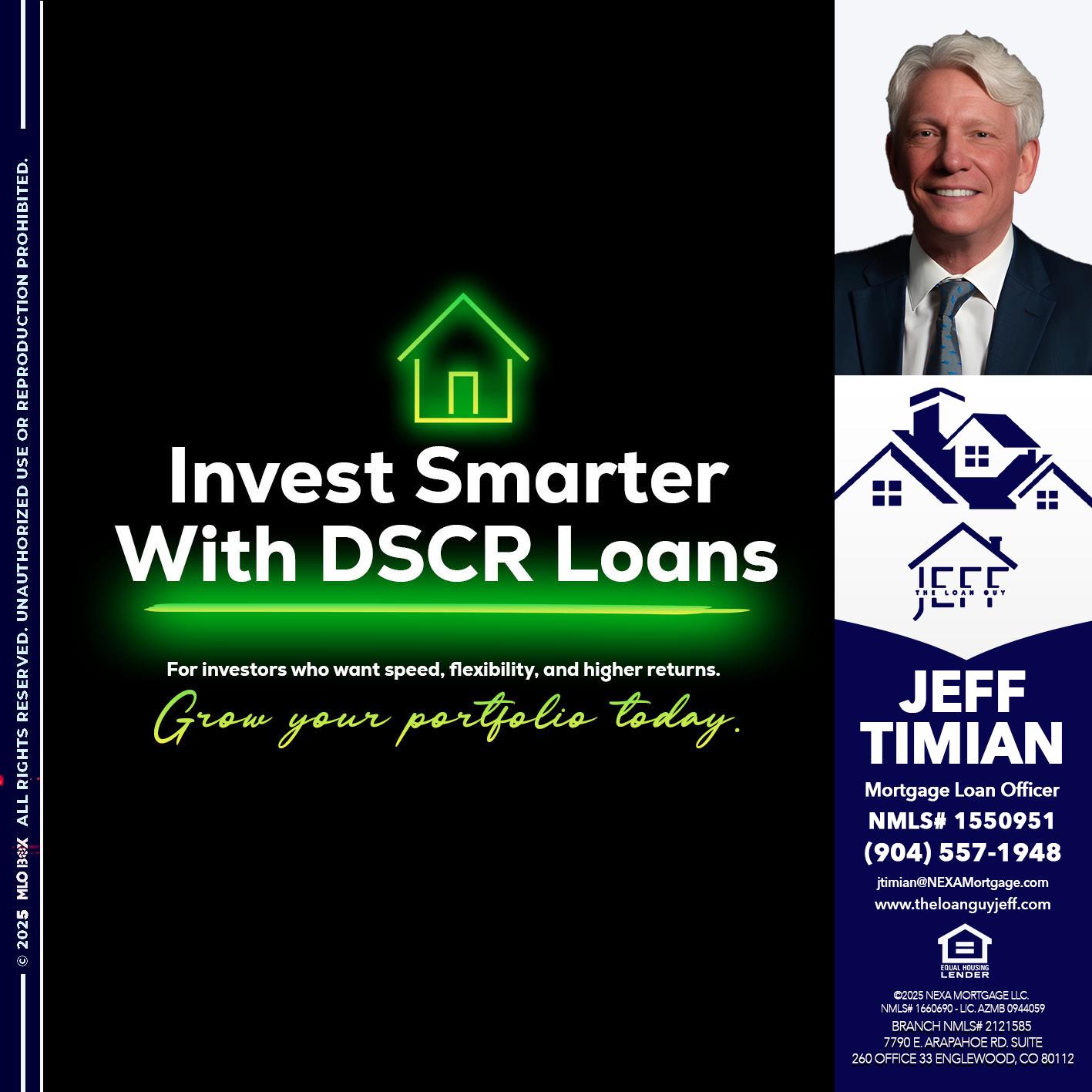 invest smarter - Jeff Timian -Mortgage Loan Officer