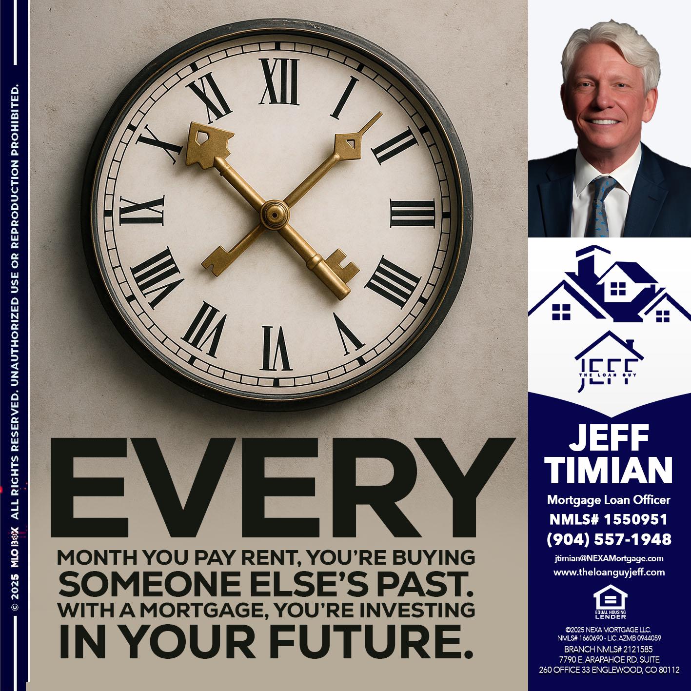 EVERY MONTH - Jeff Timian -Mortgage Loan Officer