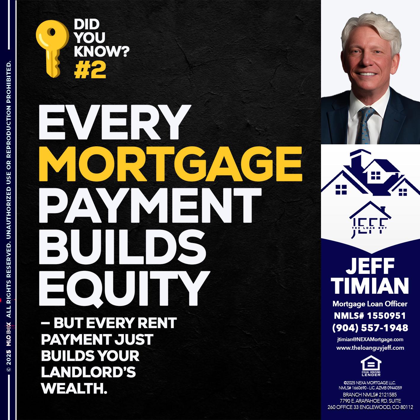DID YOU KNOW? - Jeff Timian -Mortgage Loan Officer
