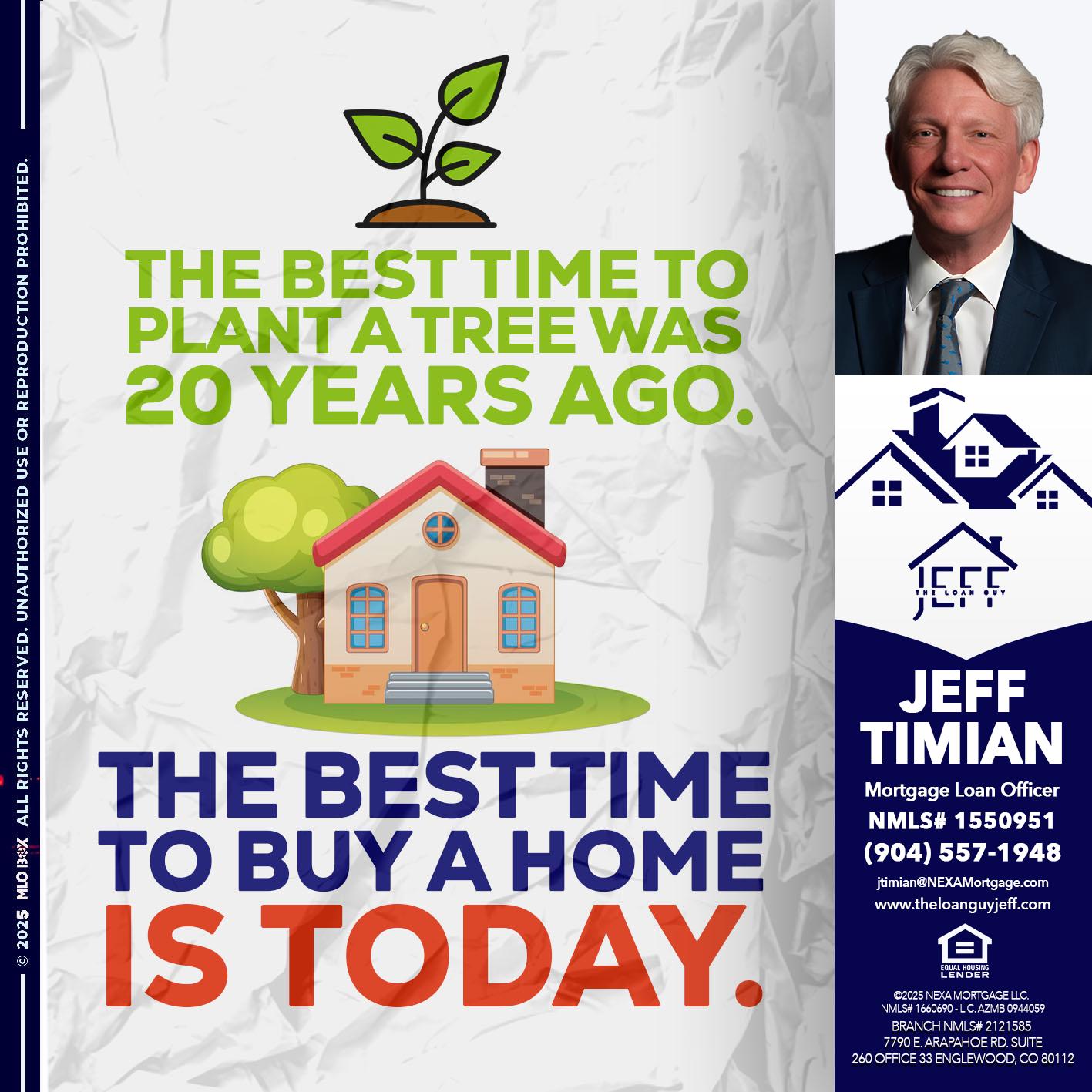 BEST TIME TO - Jeff Timian -Mortgage Loan Officer