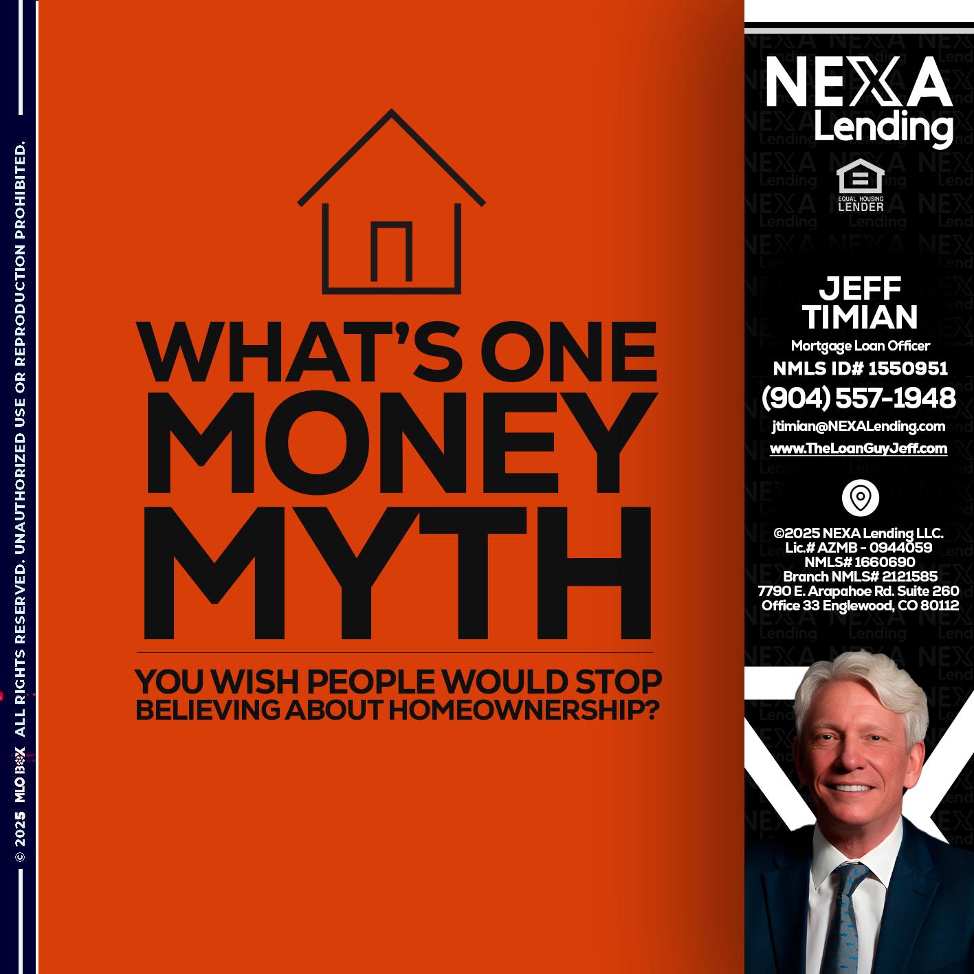 WHATS ONE - Jeff Timian -Mortgage Loan Officer