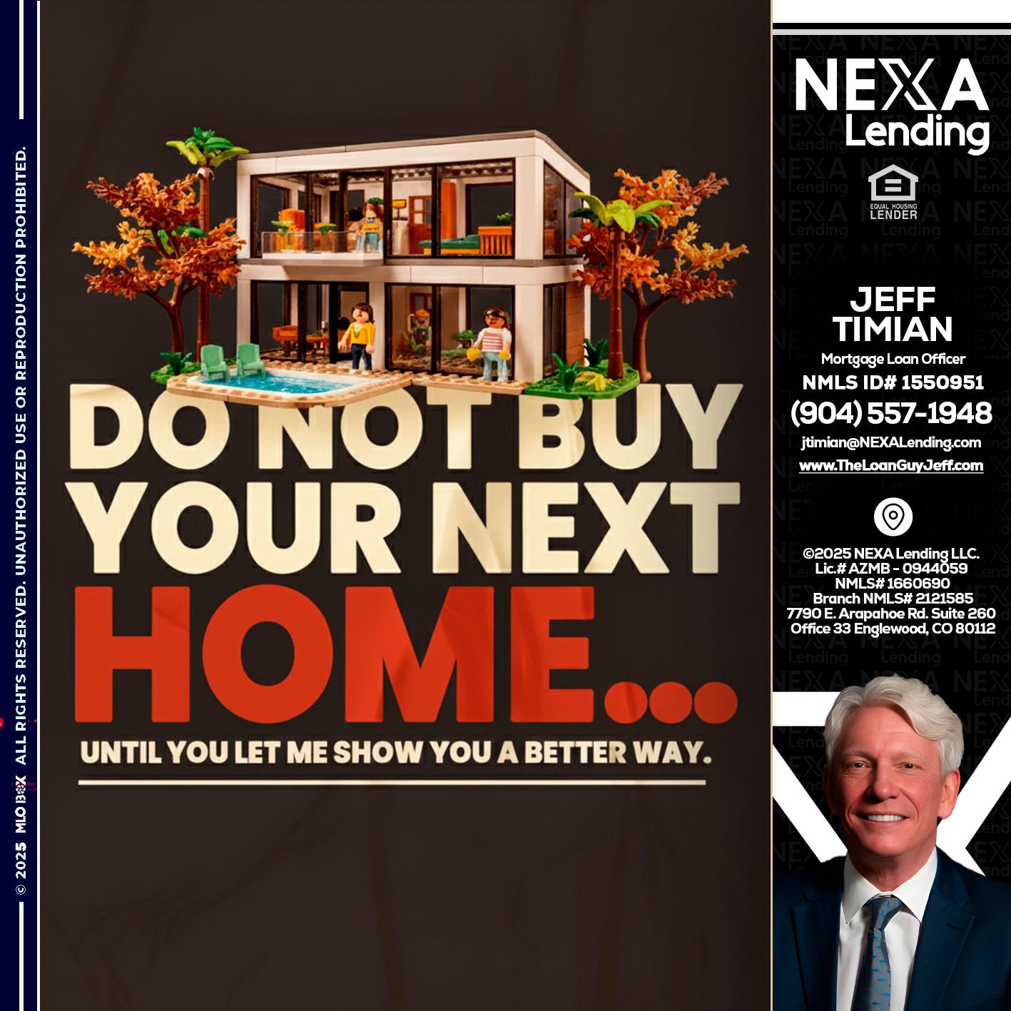 DO NOT BUY - Jeff Timian -Mortgage Loan Officer