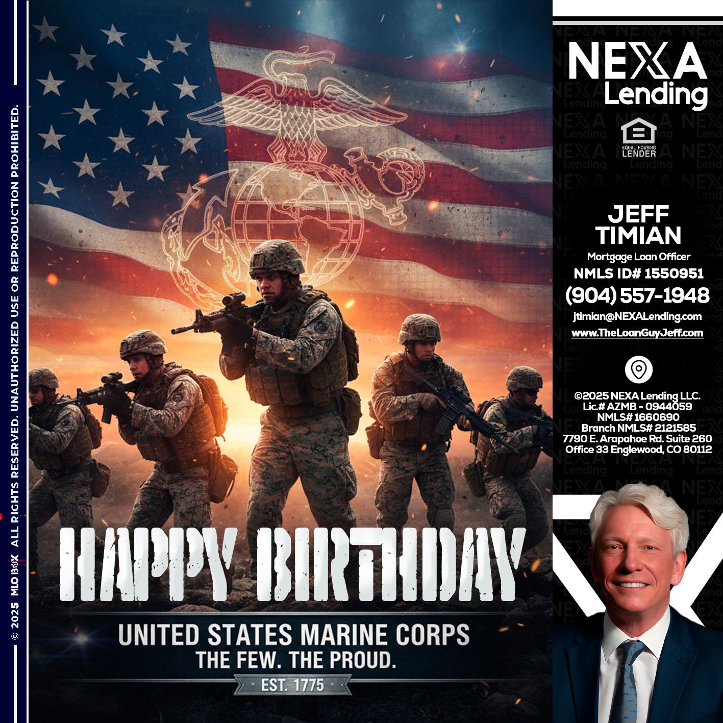 happy birthday - Jeff Timian -Mortgage Loan Officer