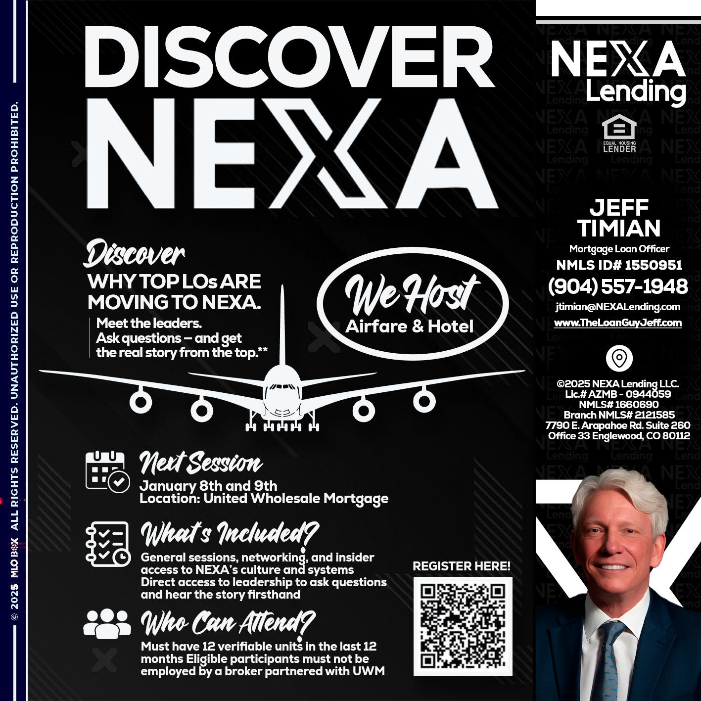 DISCOVER NEXA - Jeff Timian -Mortgage Loan Officer
