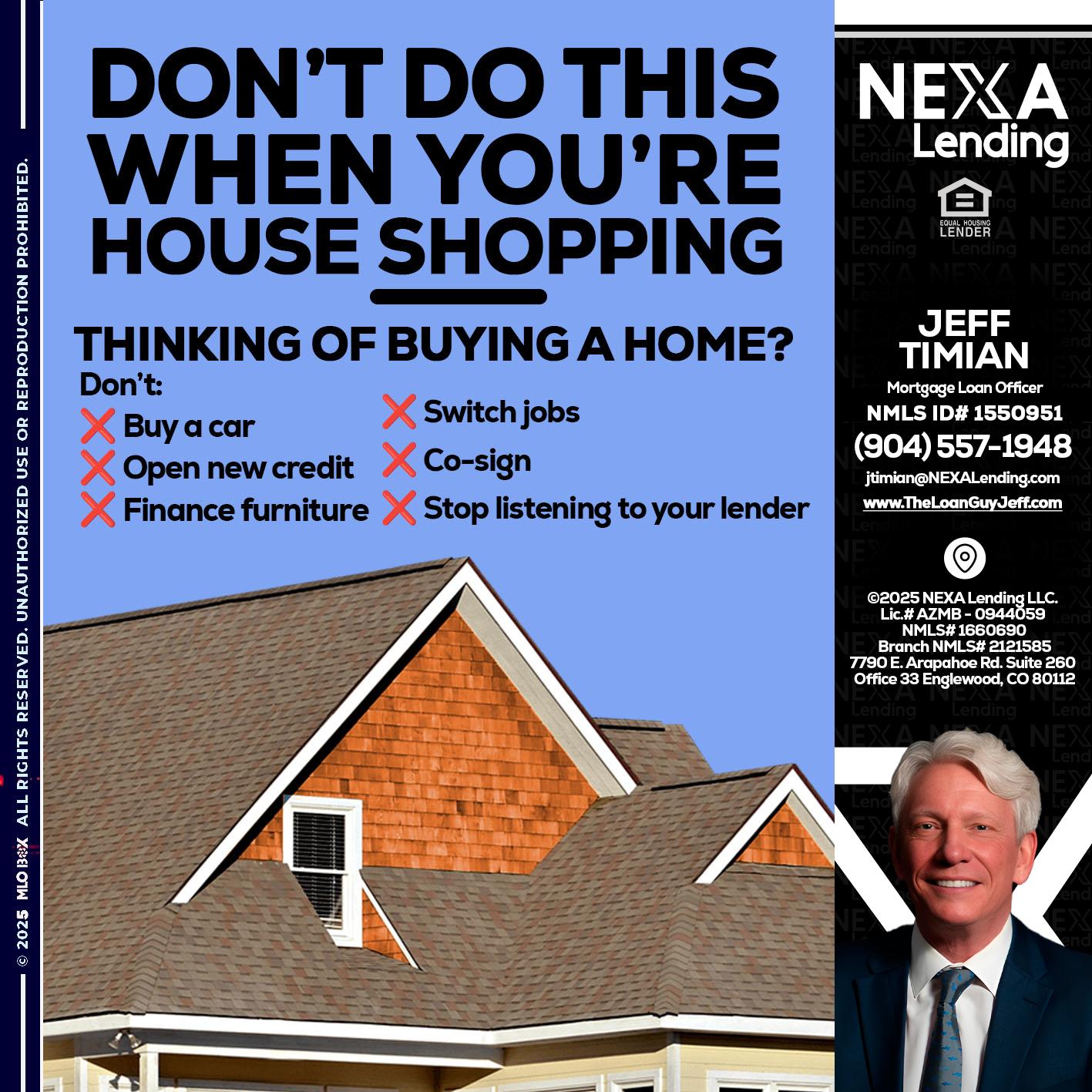 DONT DO THIS - Jeff Timian -Mortgage Loan Officer