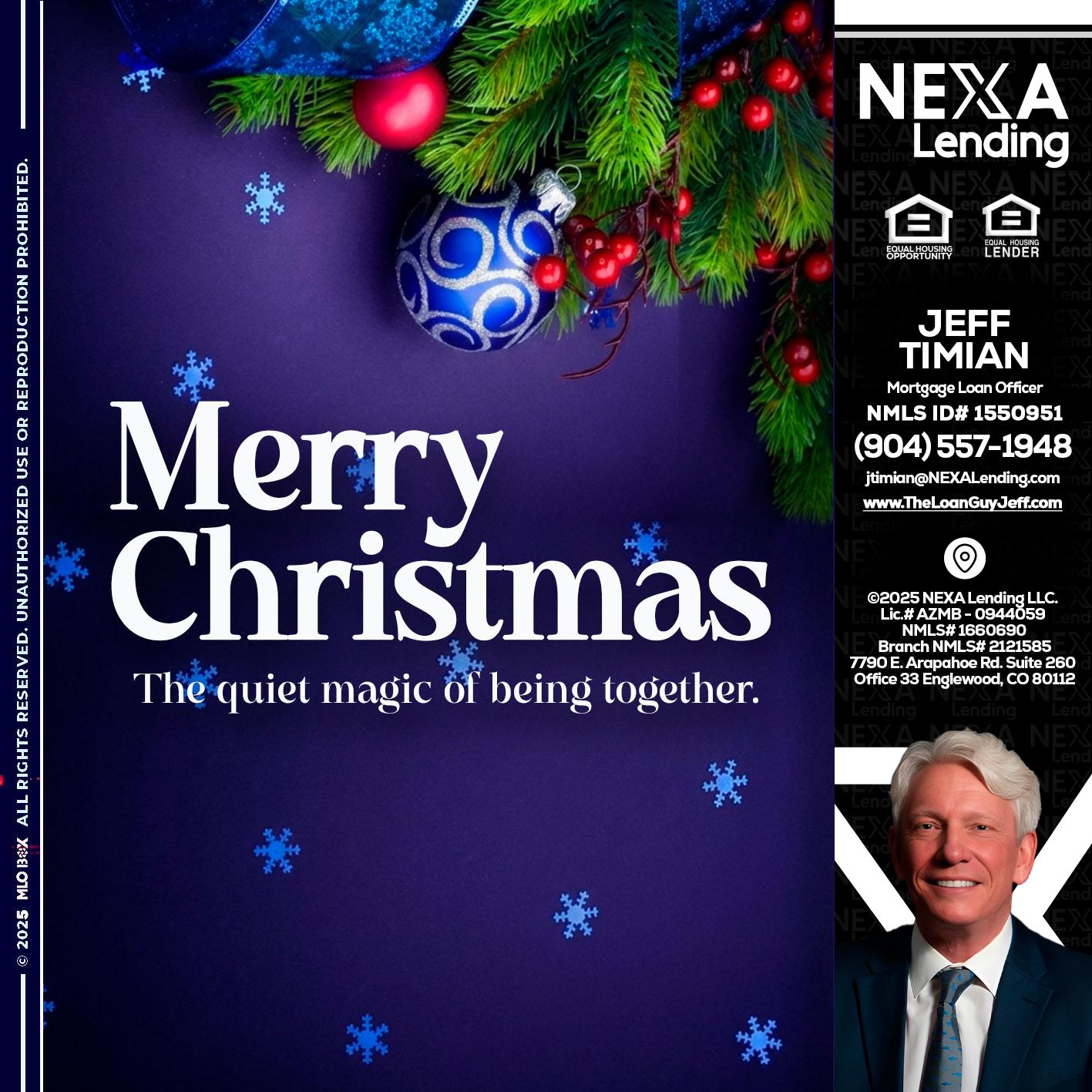 merry christmas - Jeff Timian -Mortgage Loan Officer