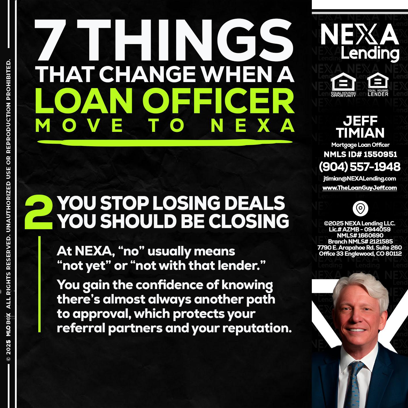 7 THINGS (2) - Jeff Timian -Mortgage Loan Officer