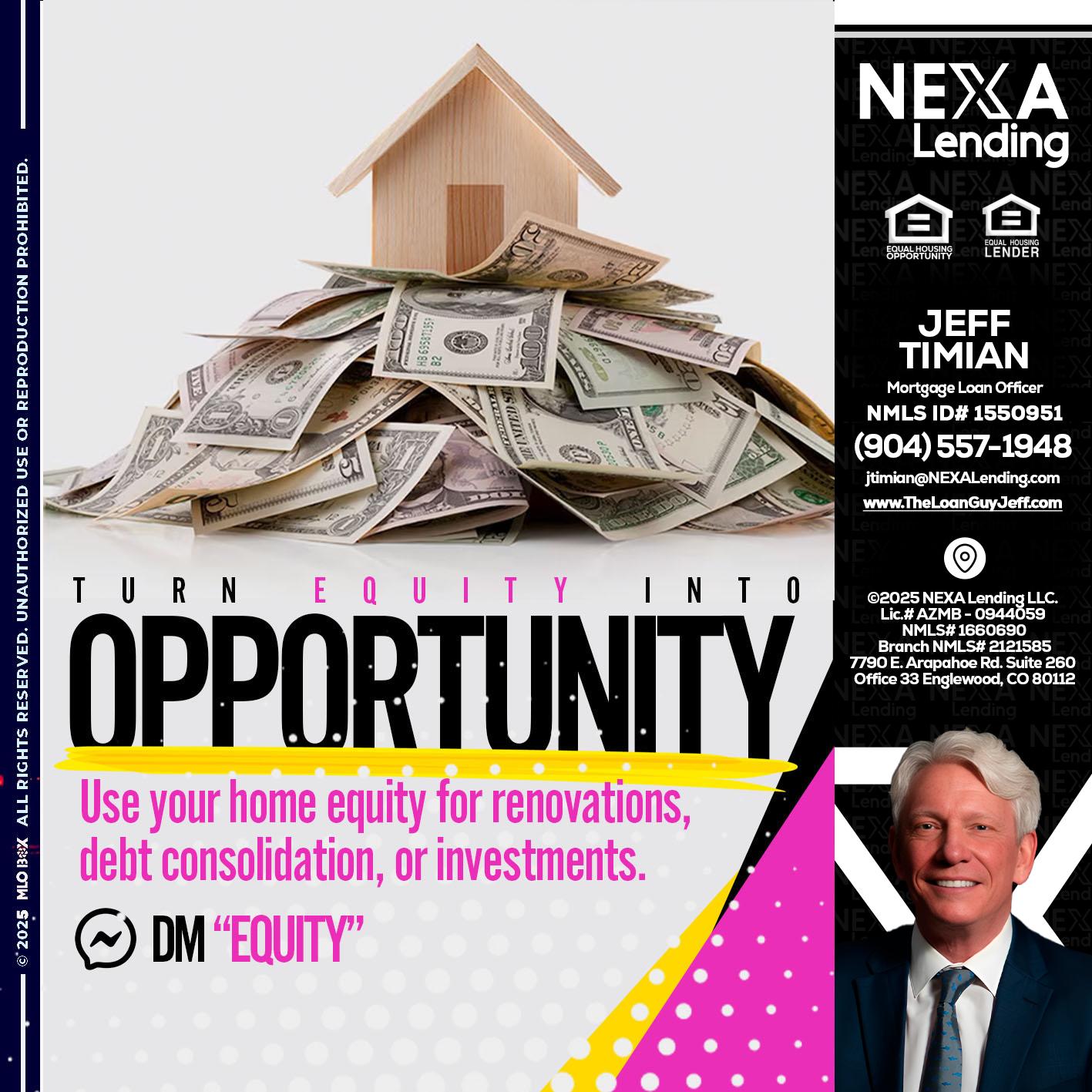 opportunity - Jeff Timian -Mortgage Loan Officer