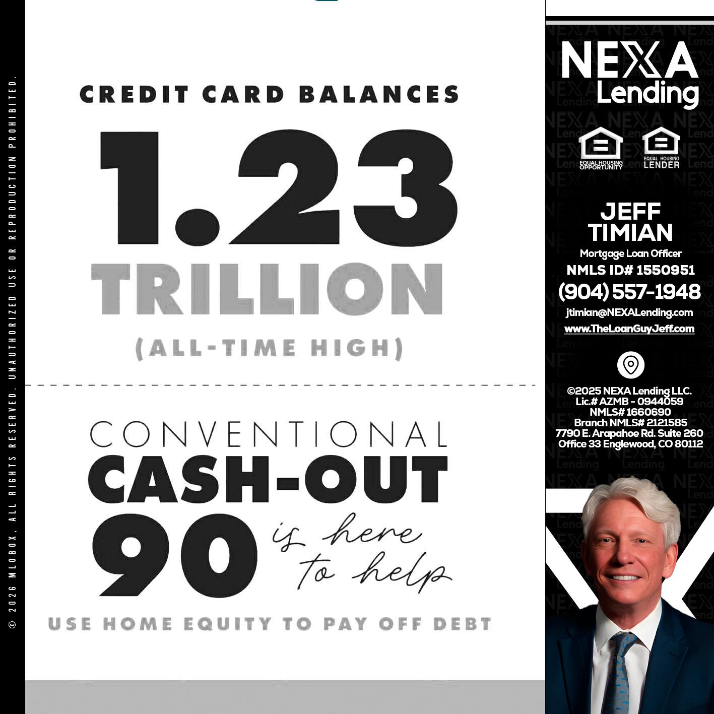 CREDIT CARD BALANCE - Jeff Timian -Mortgage Loan Officer