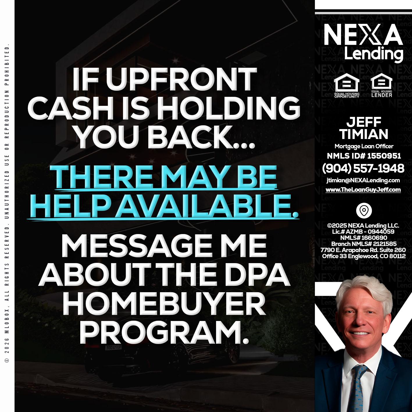 IF UPFRONT - Jeff Timian -Mortgage Loan Officer