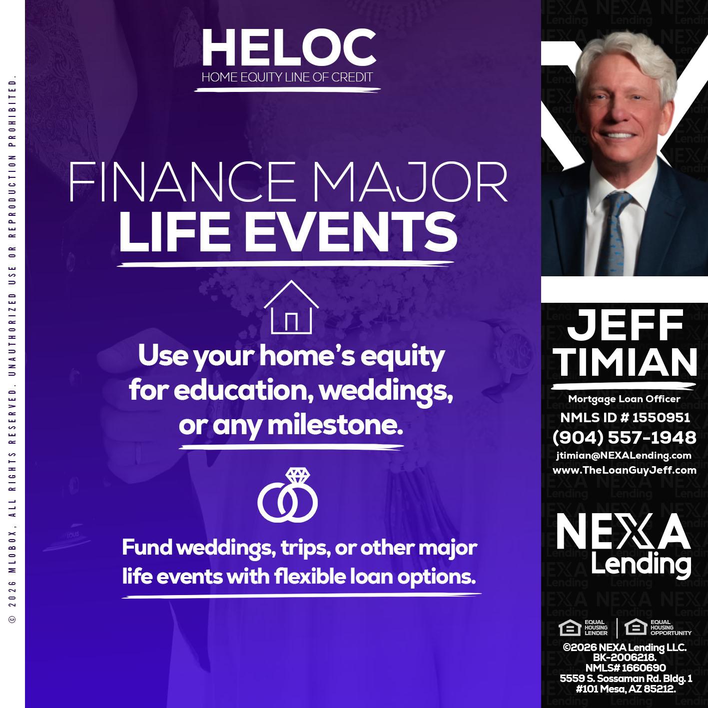 HELOC - Jeff Timian -Mortgage Loan Officer