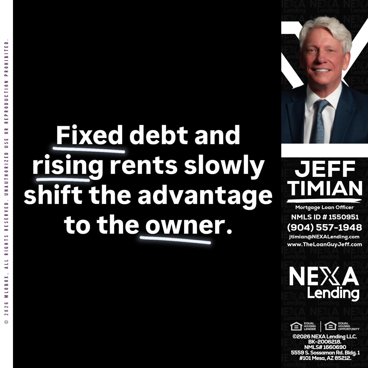 FIXED DEBT - Jeff Timian -Mortgage Loan Officer