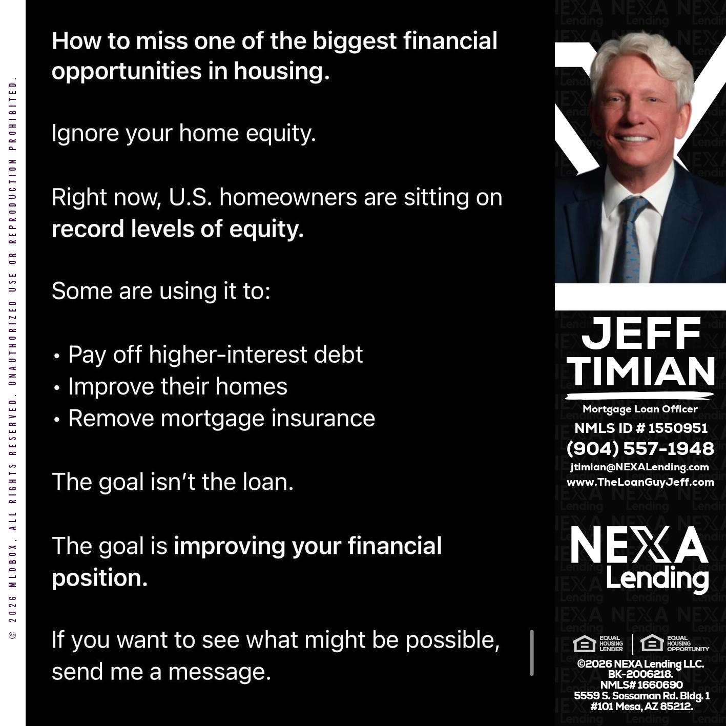how to miss - Jeff Timian -Mortgage Loan Officer