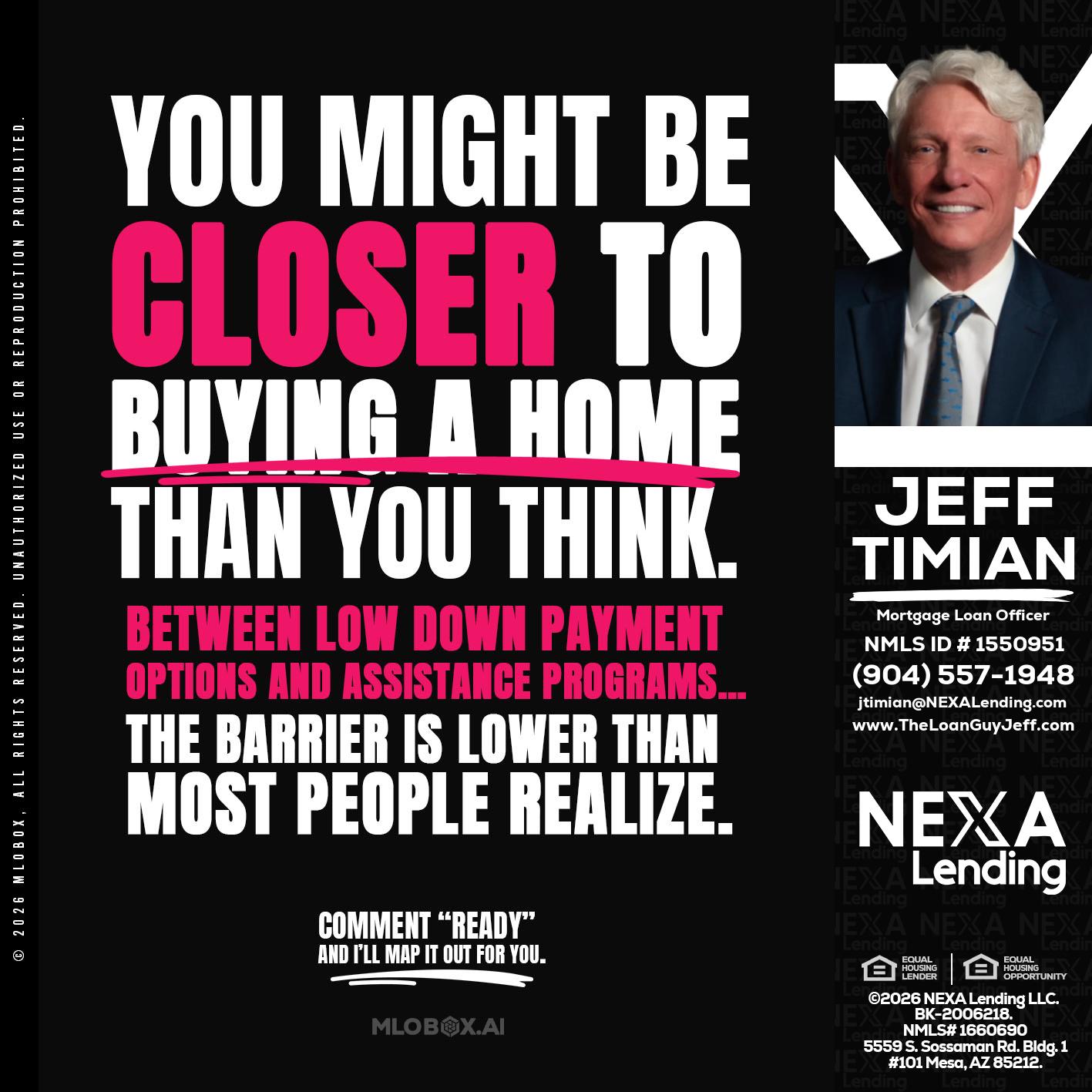 YOU MIGHT BE - Jeff Timian -Mortgage Loan Officer