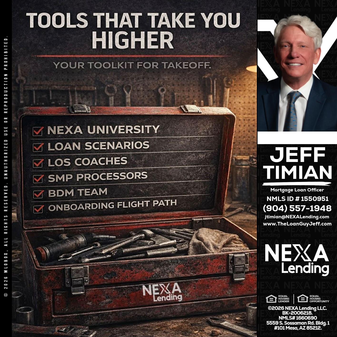 TOOLS THAT - Jeff Timian -Mortgage Loan Officer
