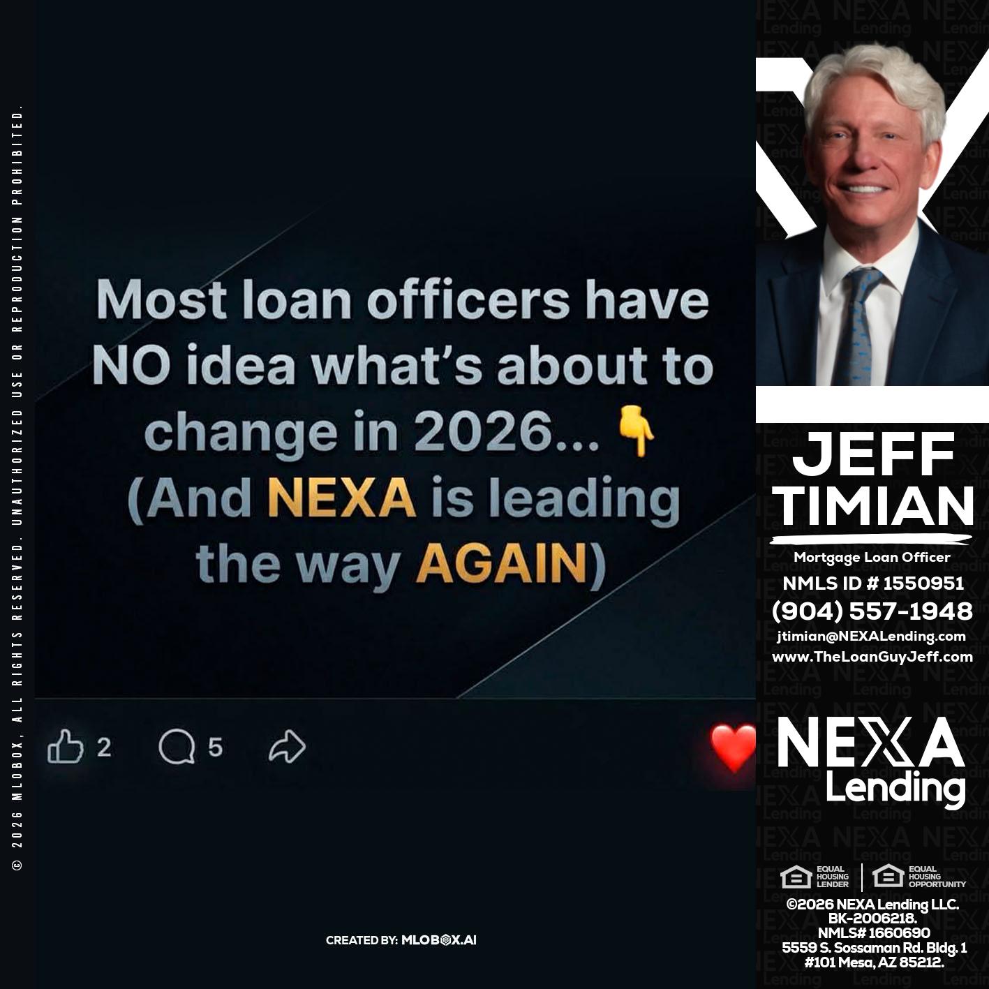 most loan officers - Jeff Timian -Mortgage Loan Officer