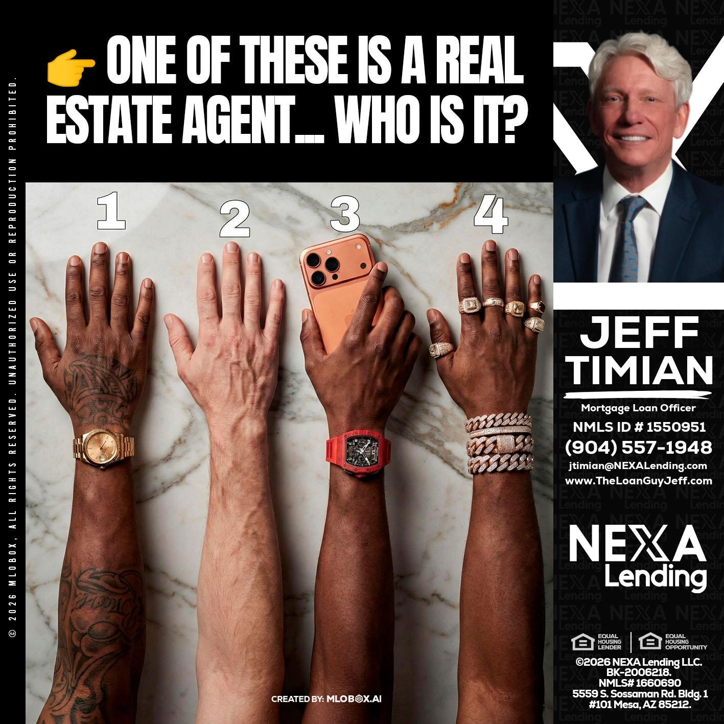 ONE OF THESE - Jeff Timian -Mortgage Loan Officer