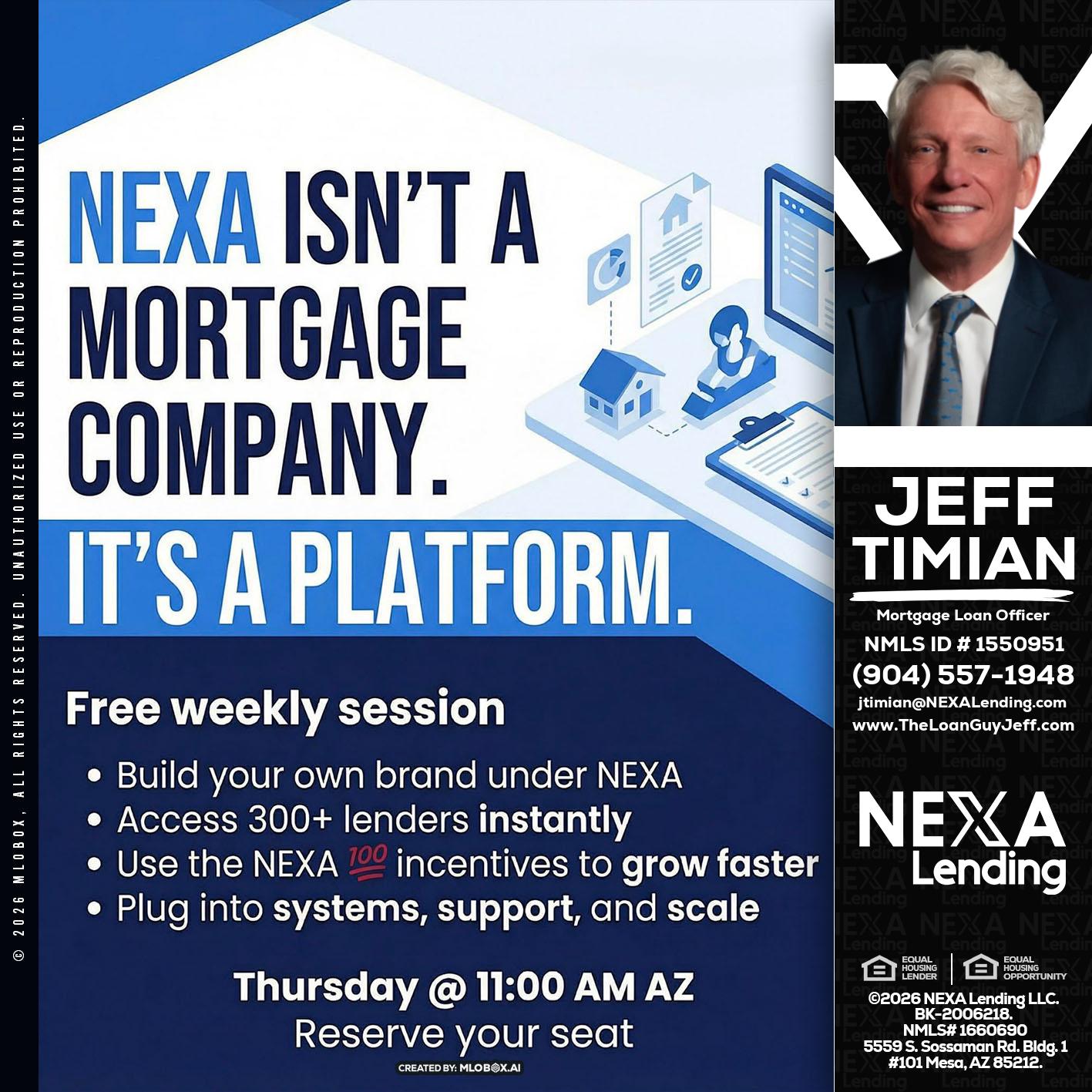 NEXA ISNT - Jeff Timian -Mortgage Loan Officer