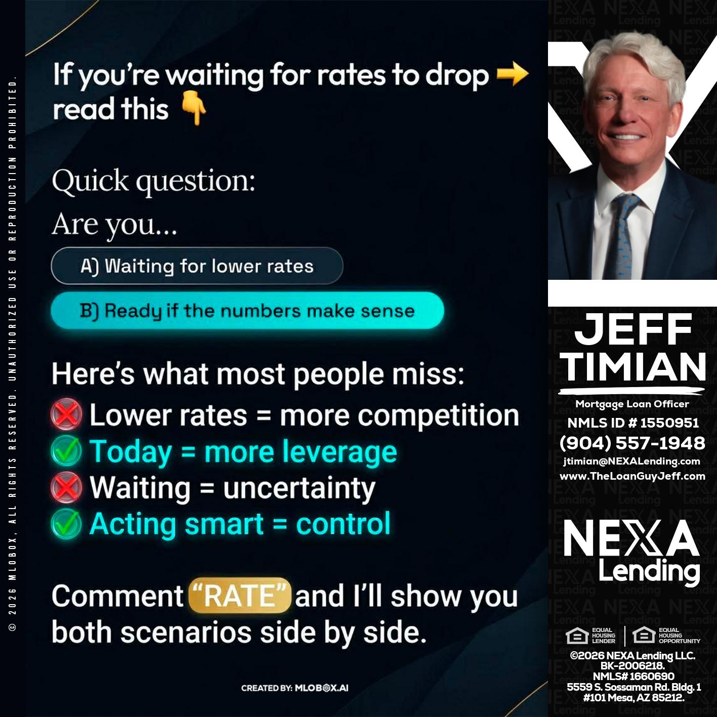 IF YOU ARE - Jeff Timian -Mortgage Loan Officer