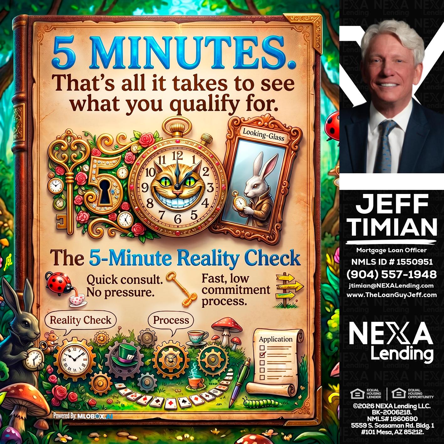 Reality Check! - Jeff Timian -Mortgage Loan Officer