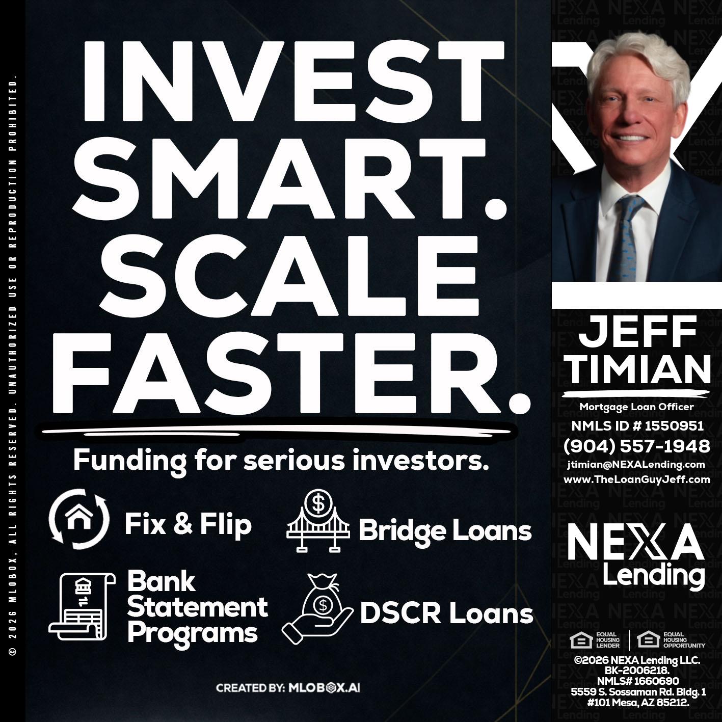 INVEST SMART - Jeff Timian -Mortgage Loan Officer