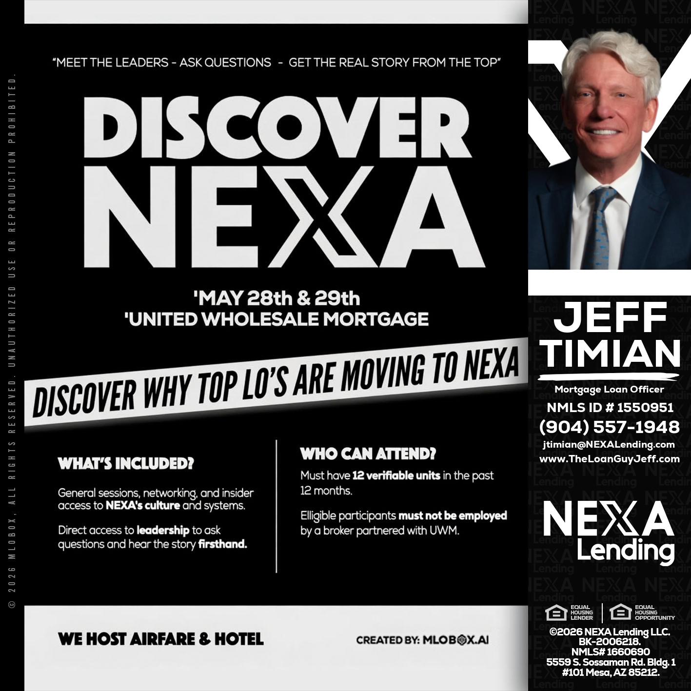 DISCOVER NEXA - Jeff Timian -Mortgage Loan Officer