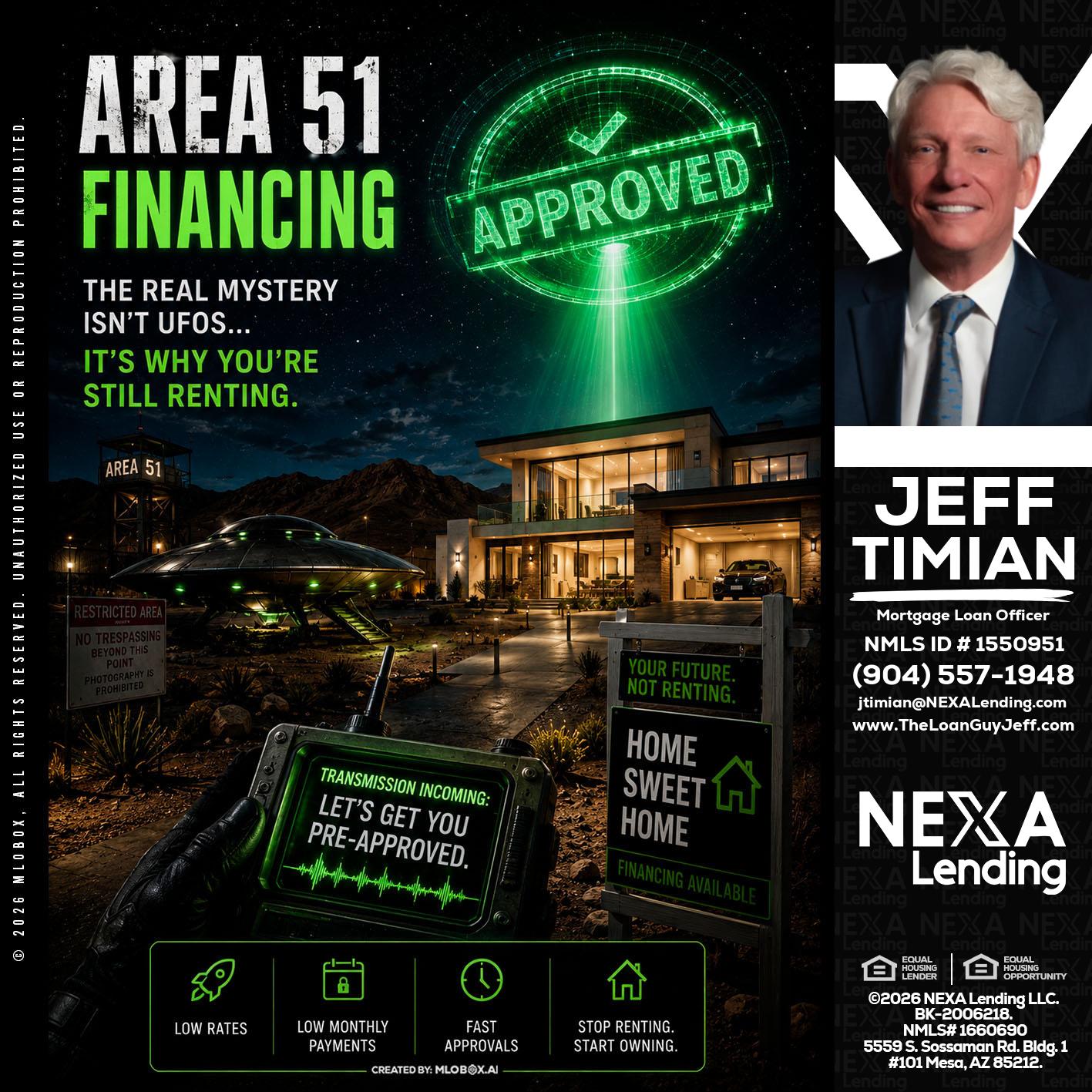 AREA 51 - Jeff Timian -Mortgage Loan Officer