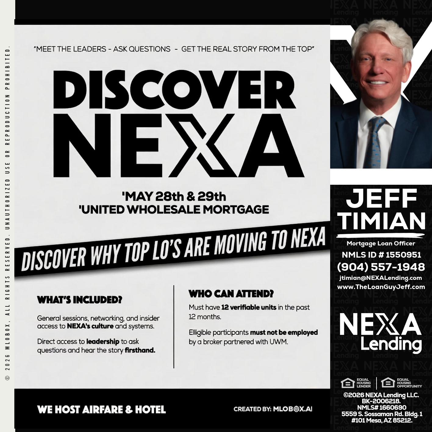 DISCOVER NEXA - Jeff Timian -Mortgage Loan Officer