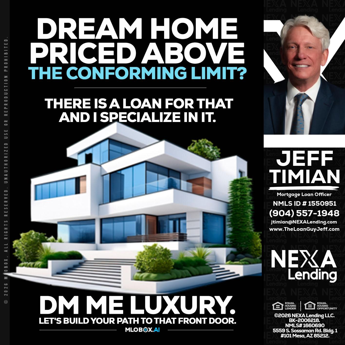 DREAM HOME - Jeff Timian -Mortgage Loan Officer