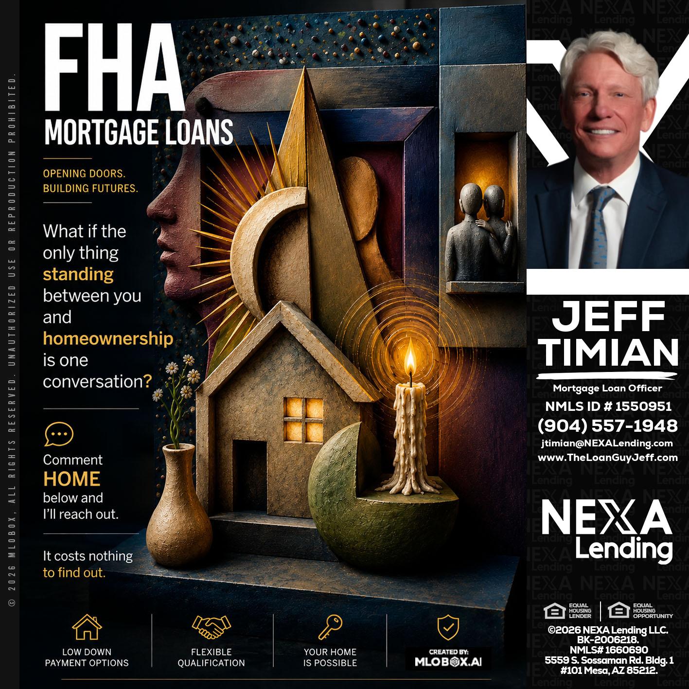 FHA - Jeff Timian -Mortgage Loan Officer