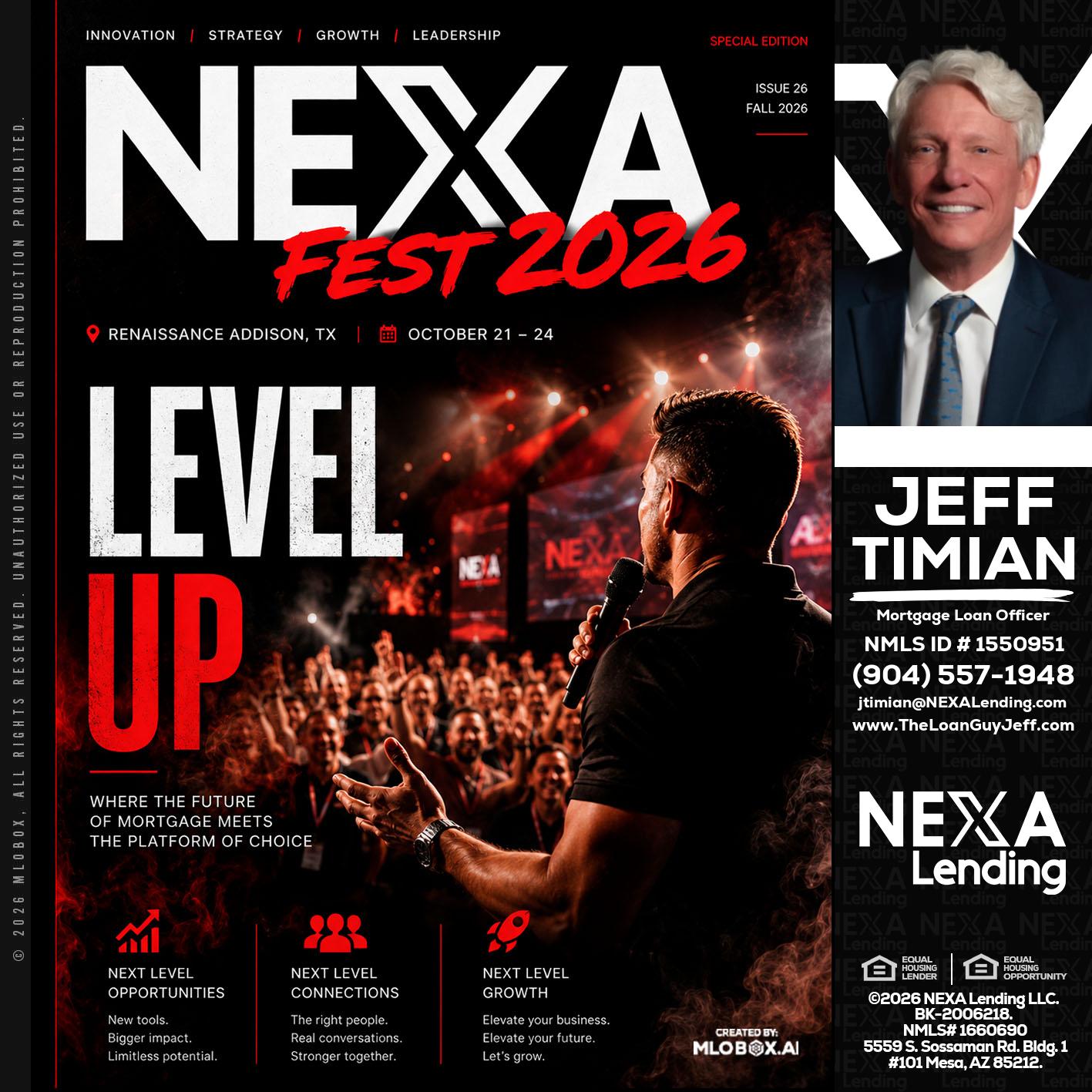 NEXA FEST 2026 - Jeff Timian -Mortgage Loan Officer