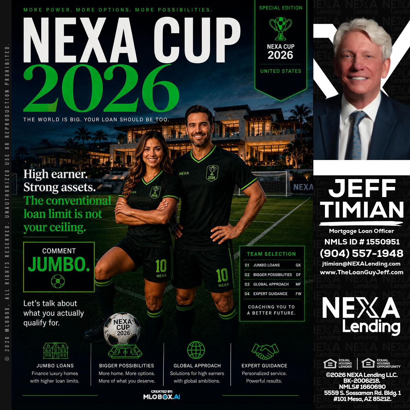 NEXA CUP 2026 - Jeff Timian -Mortgage Loan Officer