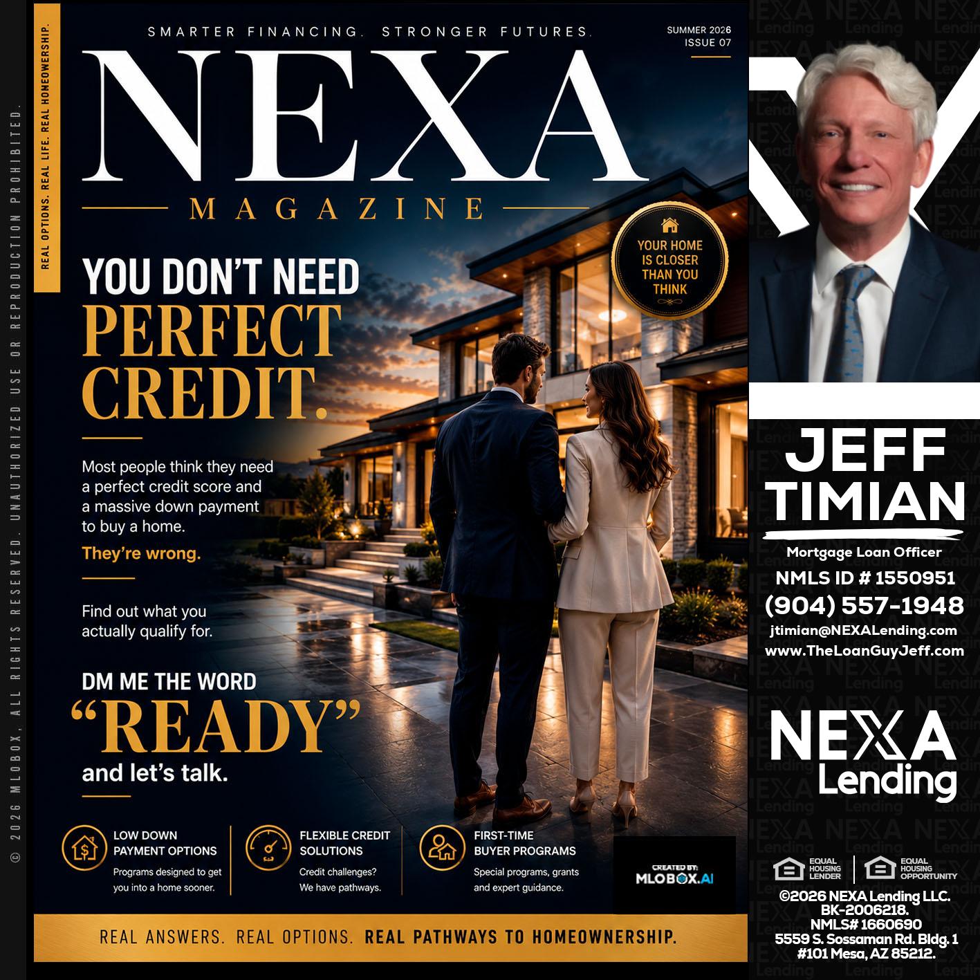 NEXA MAGAZINE - Jeff Timian -Mortgage Loan Officer