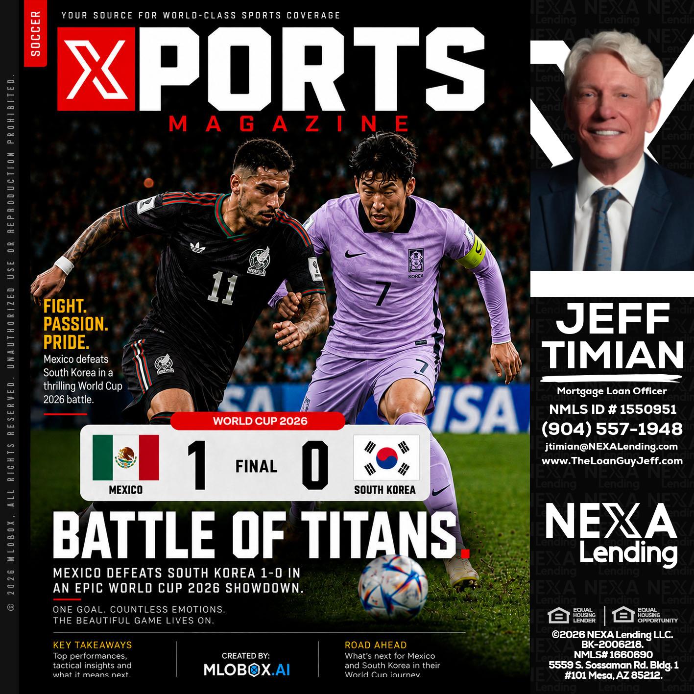 XPORTS MAGAZINE - Jeff Timian -Mortgage Loan Officer