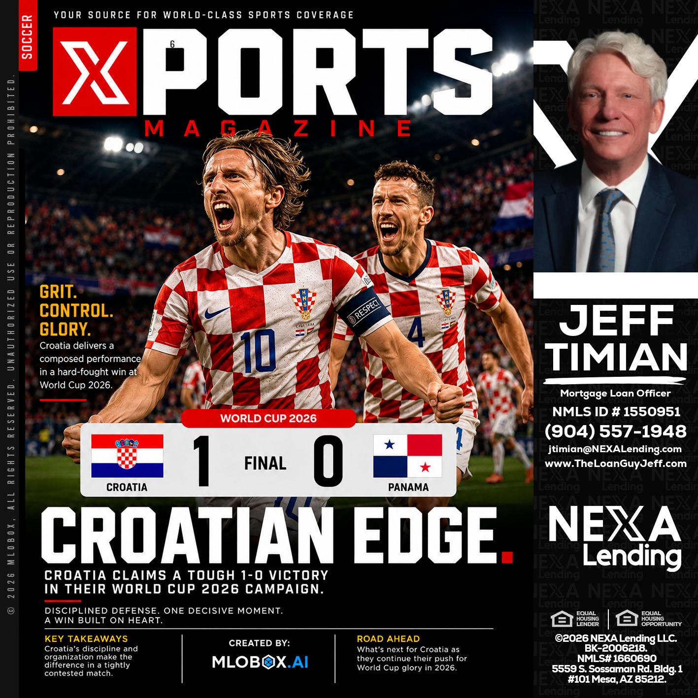 CROATIA 1-0 PANAMA - Jeff Timian -Mortgage Loan Officer