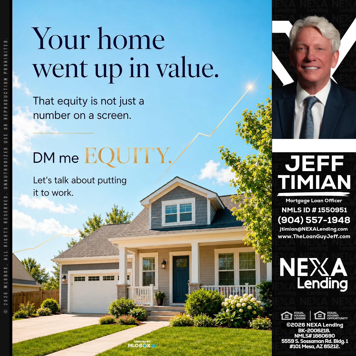 YOUR HOME - Jeff Timian -Mortgage Loan Officer