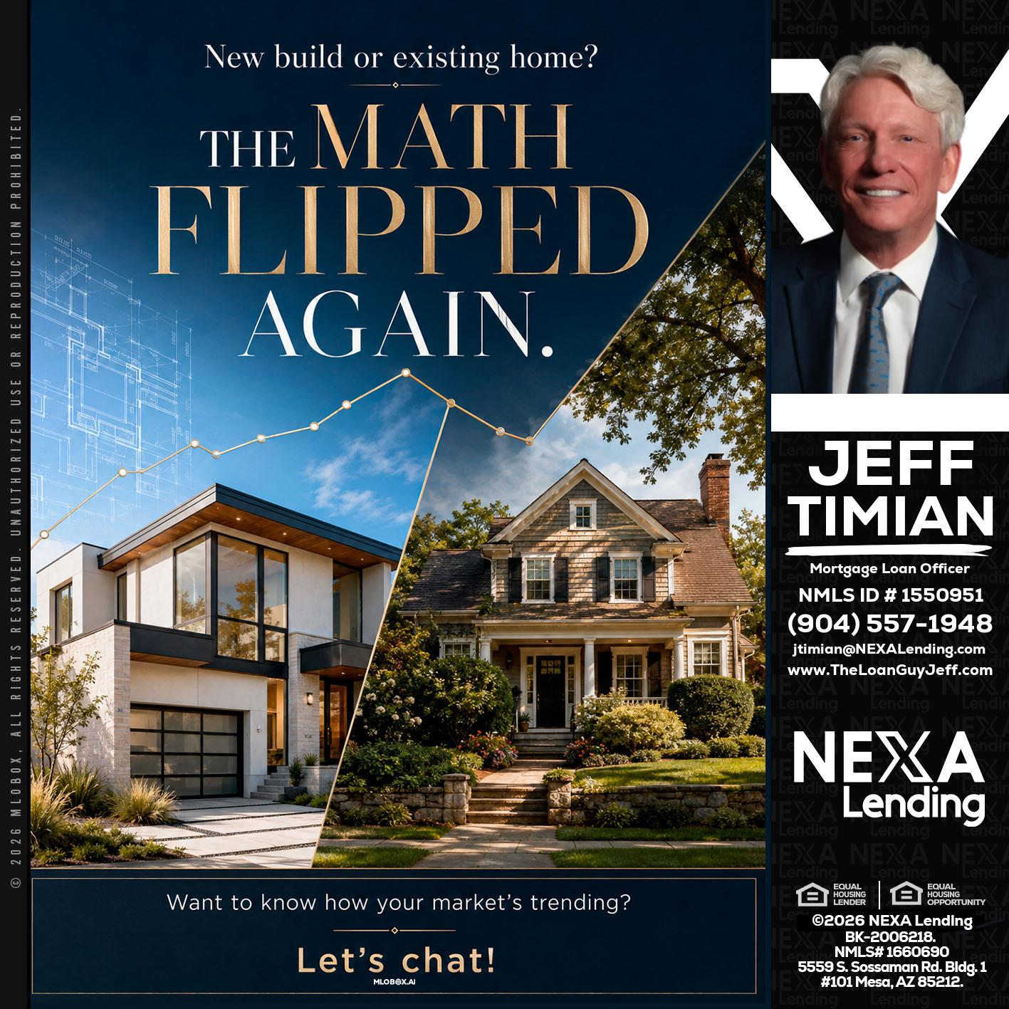 THE MATH FLIPED - Jeff Timian -Mortgage Loan Officer