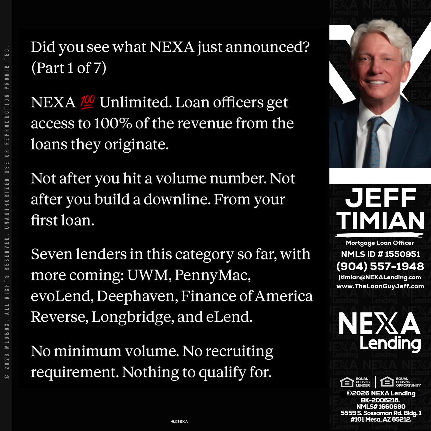 DID YOU KNOW - Jeff Timian -Mortgage Loan Officer